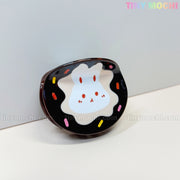 Show off your sweet style with the Tiny Mochi Kawaii Bunny Hair Claw Clip—choose from donut sprinkle or croissant designs! This cute acrylic hair accessory is perfect for fans of playful, pastel bunny looks.