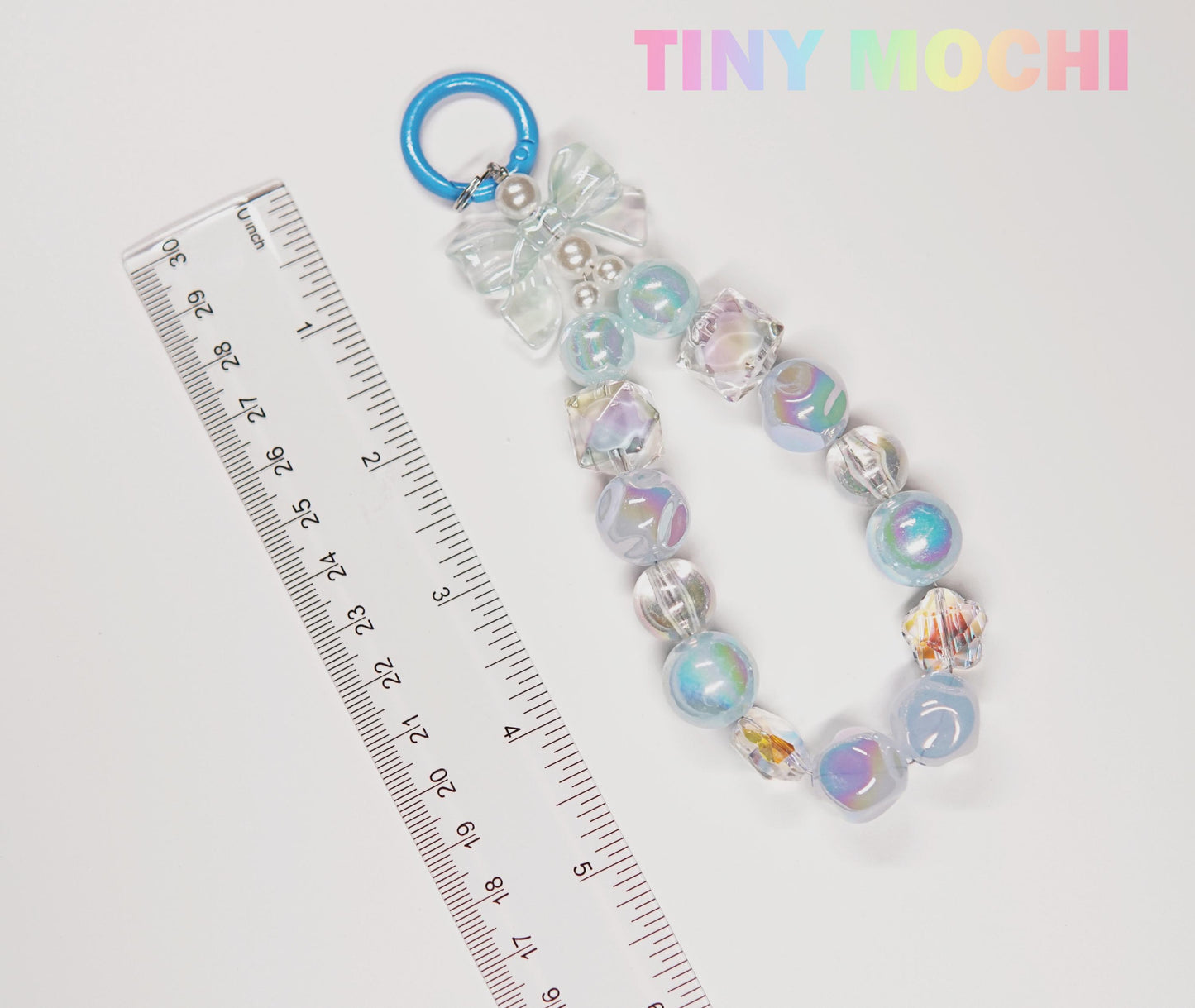 Adorable Faux Pearl Bag Charm Keyring - Perfect Backpack Companion - Tiny Mochi