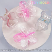 Plumeria Flower Hair Clip, Hair Claw Clip for Lady - Tiny Mochi