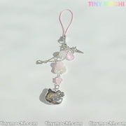 Pink Kitty Phone Charm – Kawaii Y2K Coquette Aesthetic Accessory - Tiny Mochi