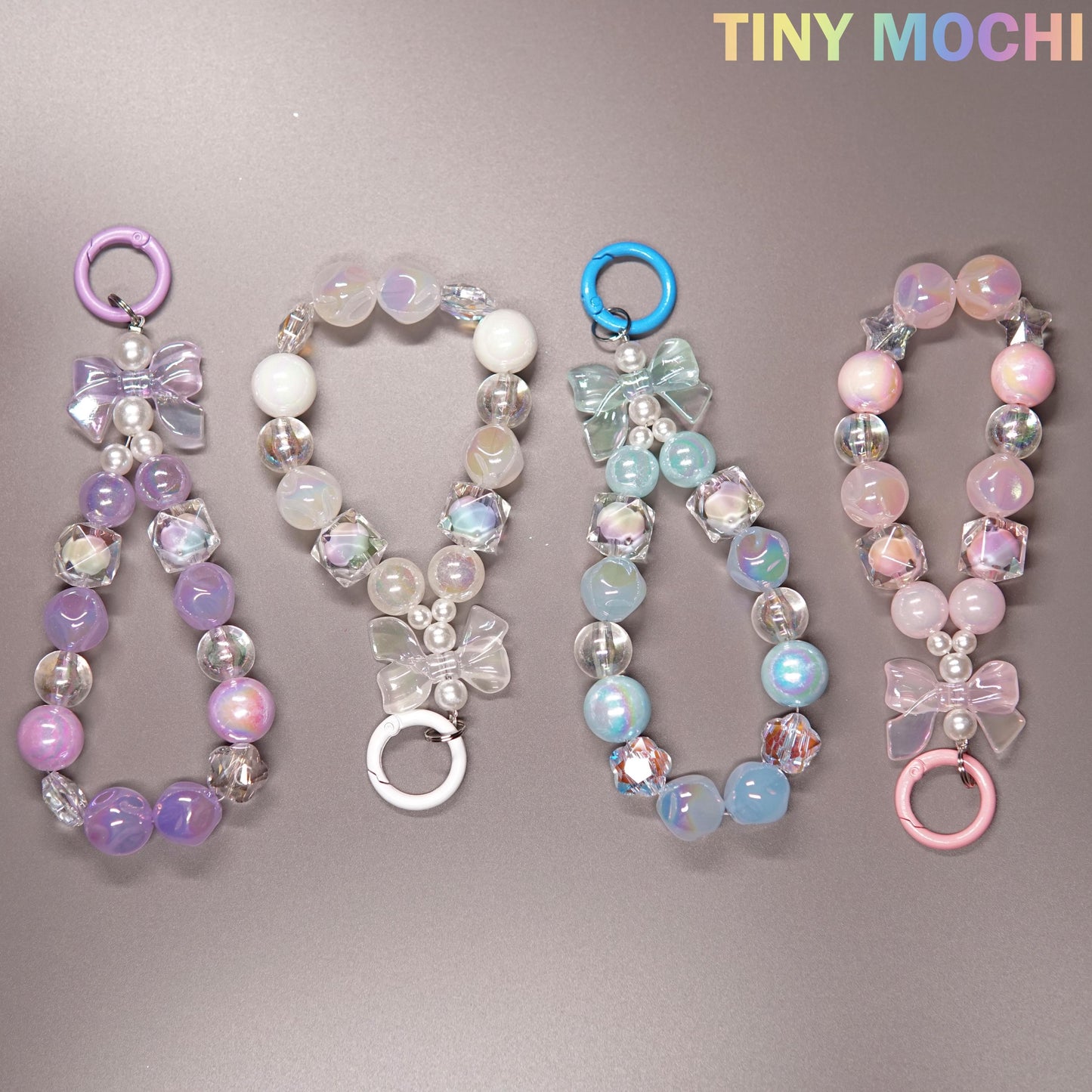 Adorable Faux Pearl Bag Charm Keyring - Perfect Backpack Companion - Tiny Mochi