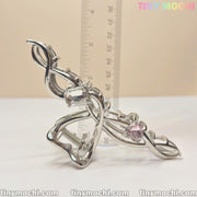 Silver Crystal Heart Hair Claw — Elegant Metal Hair Clip for Women - Tiny Mochi