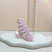 Pink Bow Claw Clip | Cute Hair Accessory | Butterfly Grip | Eco-Friendly Acetate Hair Claw | Kawaii Hair Clip | Rhinestone Claw Clip - Tiny Mochi