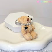 Adorable Star Necklace and Stylish Soft Bear Keychain – Charming Charm for Handbags, Cell Phones & Beyond! - Tiny Mochi