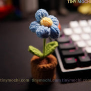 Mini Crochet Flowers Potted Plant - Tiny Mochi