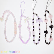 Beaded camera and cell phone wrist strap, keychain - Tiny Mochi