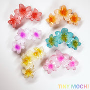 Large Colorful Flower, Non-Slip Hair Clips (4.13in/10.5cm) - Tiny Mochi