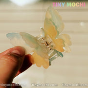 Elegant Acetate Hair Claw Clip with Double Layer Butterfly Design for Women and Girls