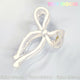 Jelly Color Bow Hair Clip - White - Tiny Mochi