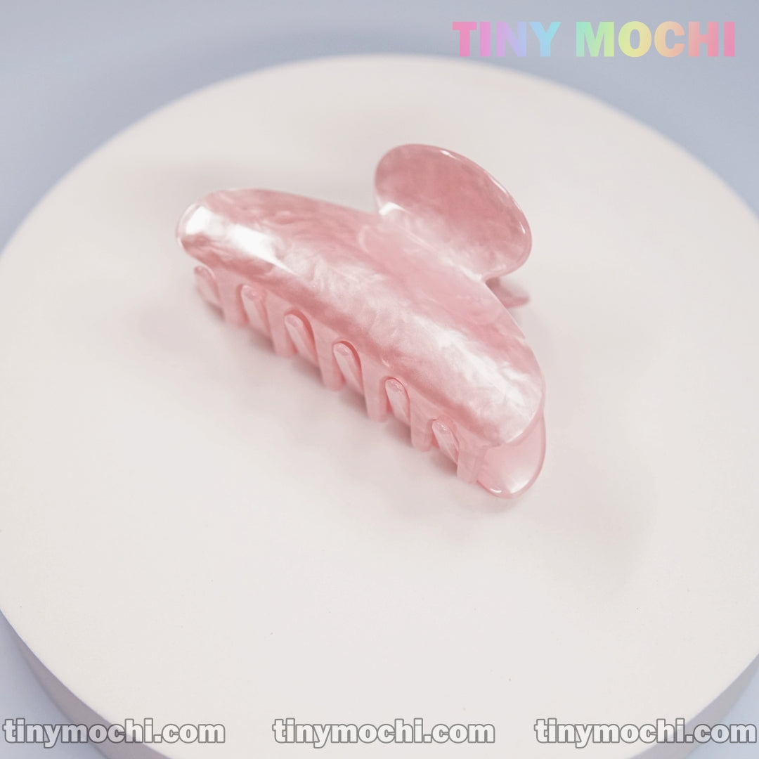 Pink Pearl Acrylic Hair Clip - Stylish and Durable Hair Claw Accessory