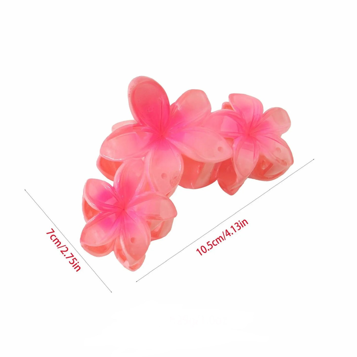 Large Colorful Flower, Non-Slip Hair Clips (4.13in/10.5cm) - Tiny Mochi