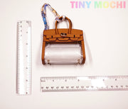 Car Key Mini Handbag, Car Key Case, Small Transparent Car Key Wallet with Handle Cute Mini Leather Handbag Pendant - Tiny Mochi