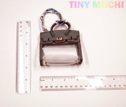 Car Key Mini Handbag, Car Key Case, Small Transparent Car Key Wallet with Handle Cute Mini Leather Handbag Pendant - Tiny Mochi