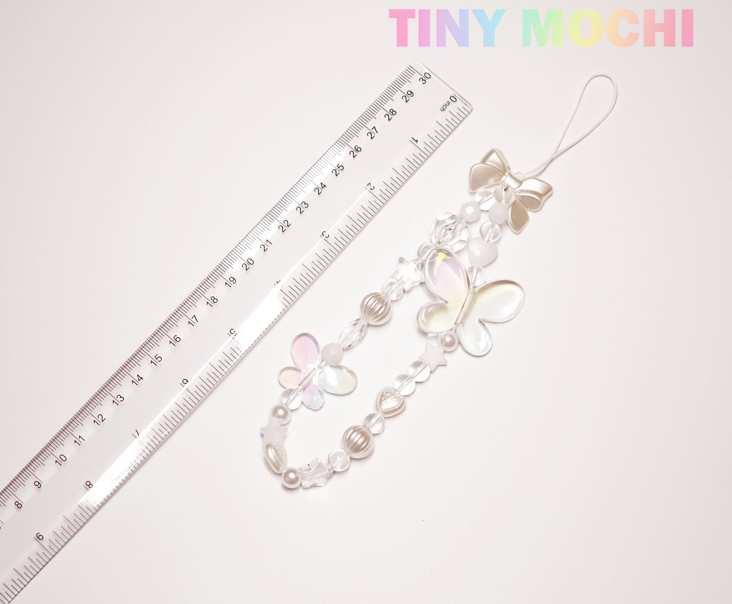 Beaded camera and cell phone wrist strap, keychain - Tiny Mochi