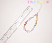 Beaded camera and cell phone wrist strap, keychain - Tiny Mochi