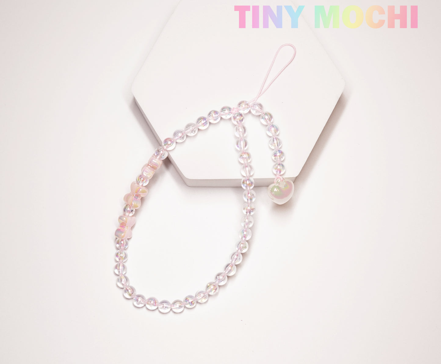 Beaded camera and cell phone wrist strap, keychain - Tiny Mochi