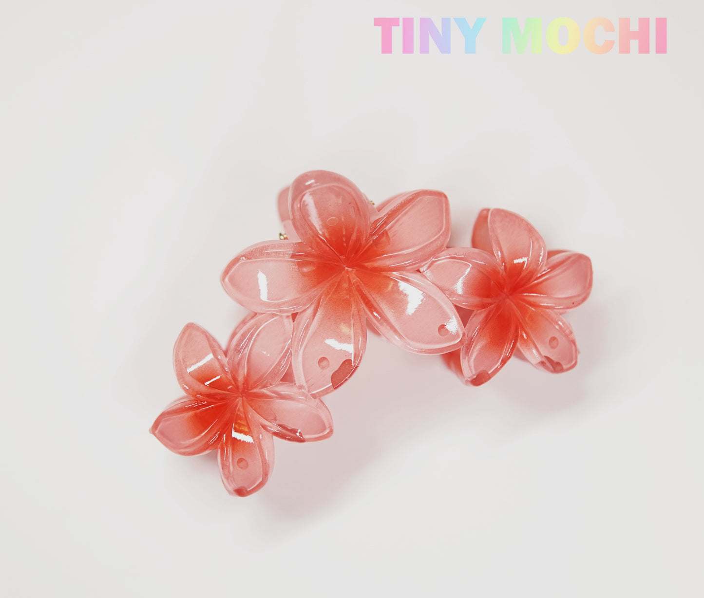 Large Colorful Flower, Non-Slip Hair Clips (4.13in/10.5cm) - Tiny Mochi