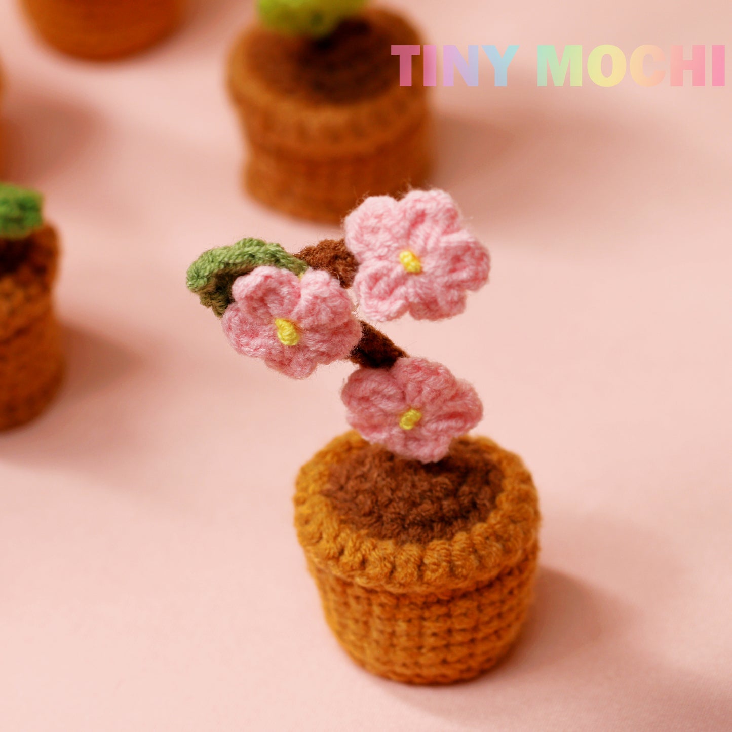 Mini Crochet Flowers Potted Plant - Tiny Mochi