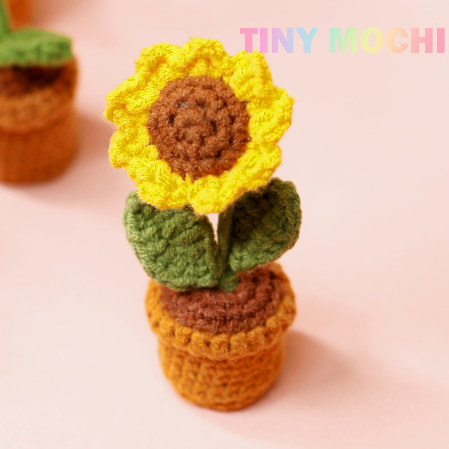 Mini Crochet Flowers Potted Plant - Tiny Mochi