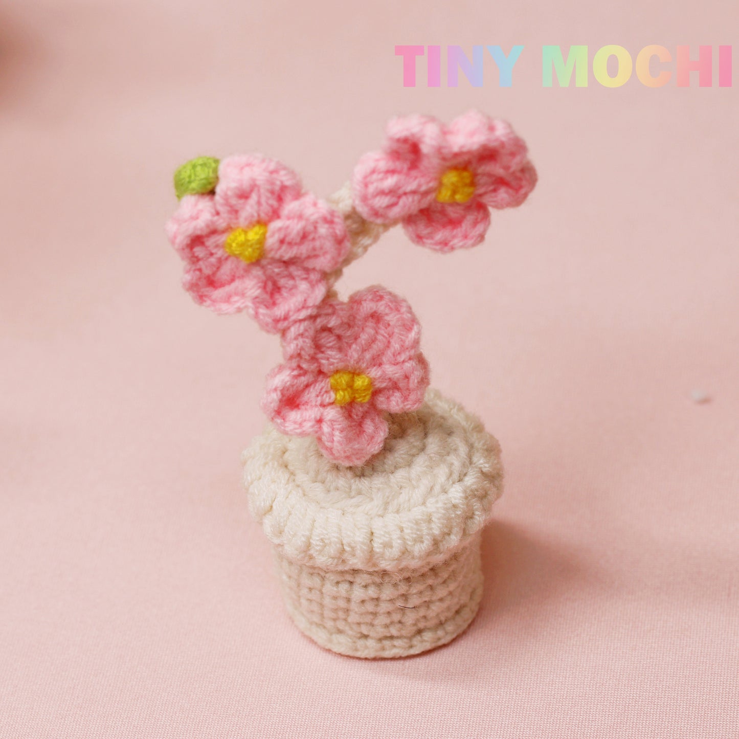 Mini Crochet Flowers Potted Plant - Tiny Mochi