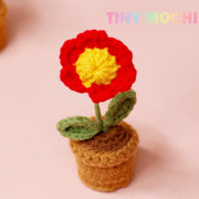 Mini Crochet Flowers Potted Plant - Tiny Mochi