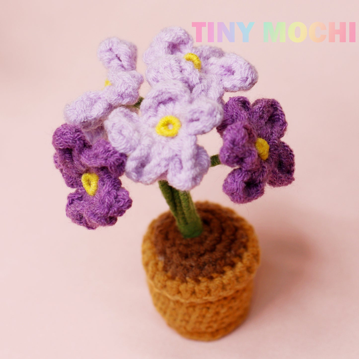 Mini Crochet Flowers Potted Plant - Tiny Mochi