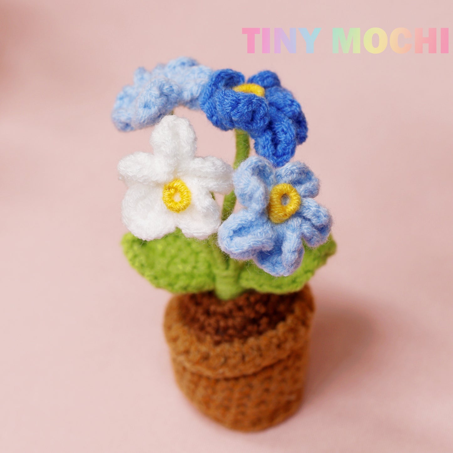 Mini Crochet Flowers Potted Plant - Tiny Mochi