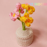 Mini Crochet Flowers Potted Plant - Tiny Mochi