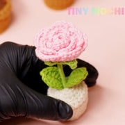 Mini Crochet Flowers Potted Plant - Tiny Mochi