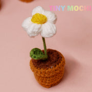 Mini Crochet Flowers Potted Plant - Tiny Mochi