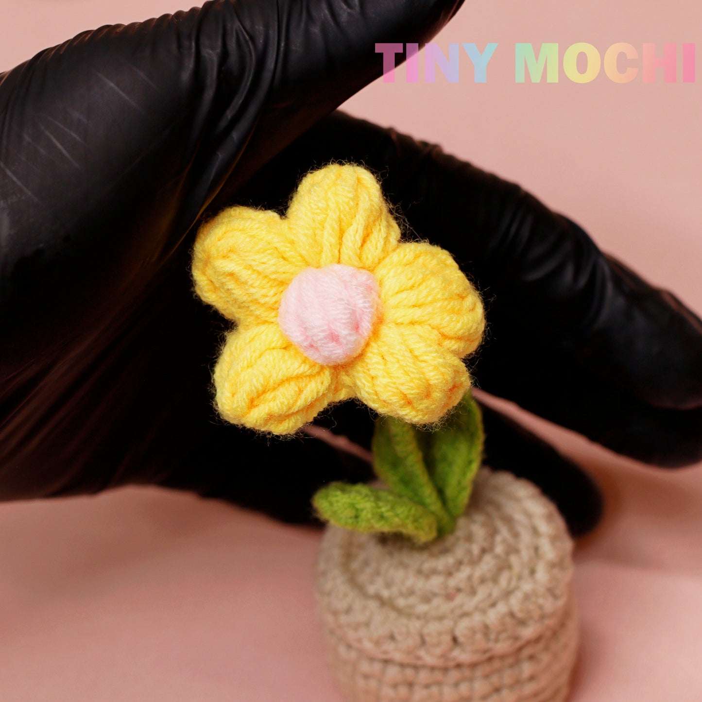 Mini Crochet Flowers Potted Plant - Tiny Mochi