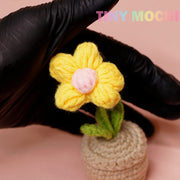 Mini Crochet Flowers Potted Plant - Tiny Mochi