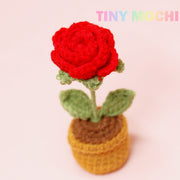 Mini Crochet Flowers Potted Plant - Tiny Mochi