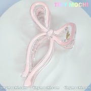 Elegant Bow Hair Clip - Handmade Hair Accessory - Tiny Mochi