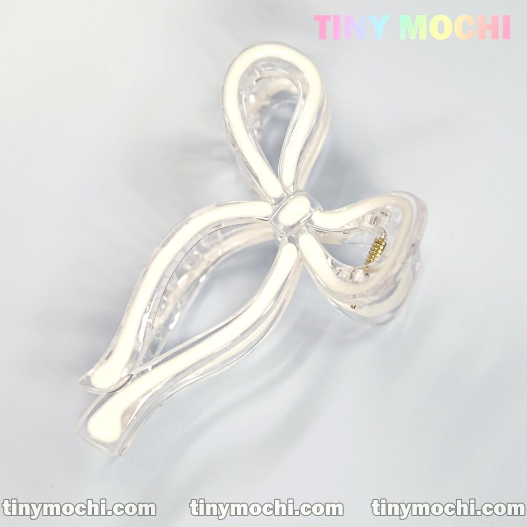 Elegant Bow Hair Clip - Handmade Hair Accessory - Tiny Mochi