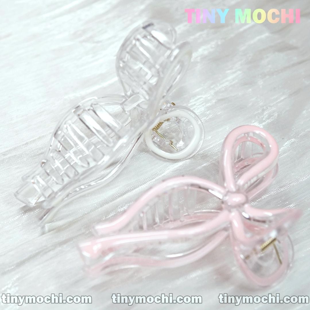 Elegant Bow Hair Clip - Handmade Hair Accessory - Tiny Mochi