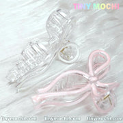 Elegant Bow Hair Clip - Handmade Hair Accessory - Tiny Mochi