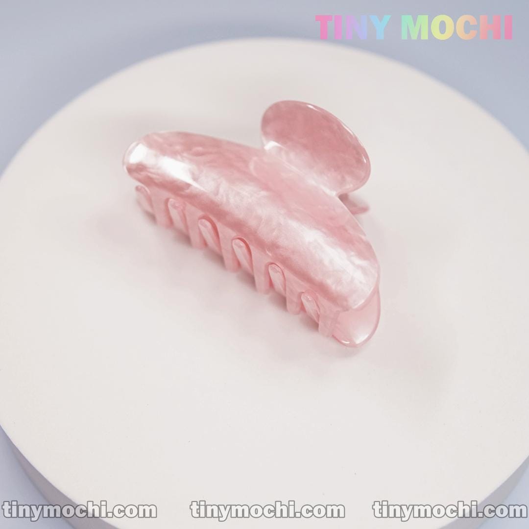 Glossy Pearl Effect Acrylic Hair Clip – Chic and Durable Hair Accessory for Women - Tiny Mochi