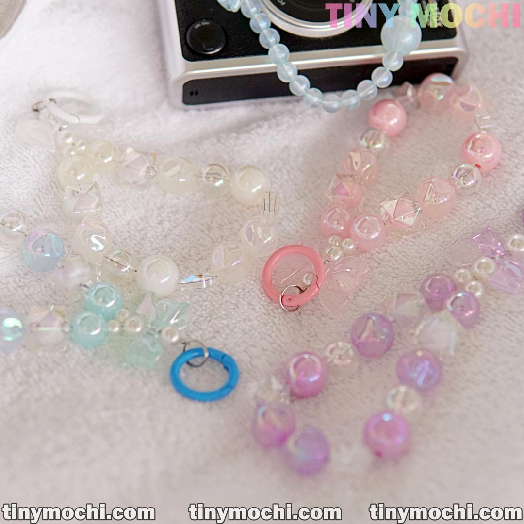 Adorable Faux Pearl Bag Charm Keyring - Perfect Backpack Companion - Tiny Mochi