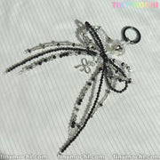Elegant Sparkling Bow Bag Charm - Must-Have for Bag & Key Add-On - Tiny Mochi