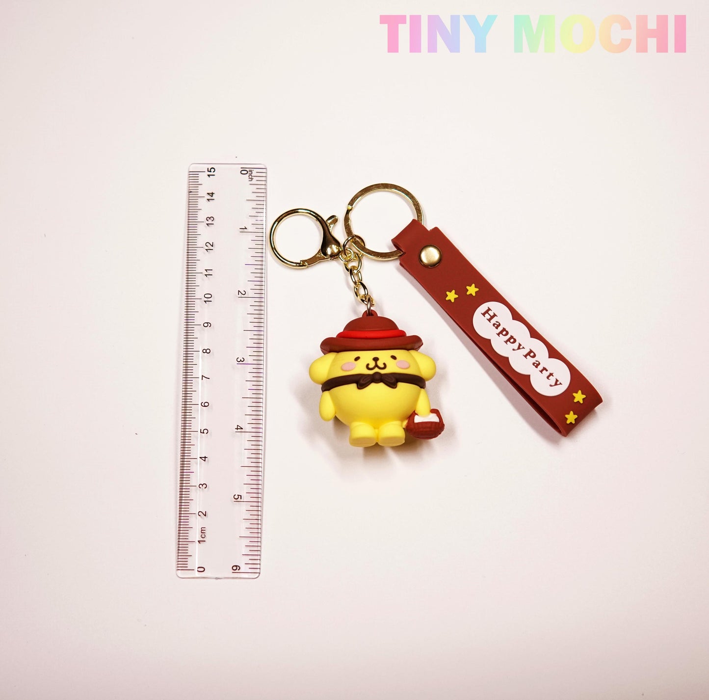 Cute Kawaii Character Keychains — Adorable 3D Anime-Inspired Keychains with Straps, Perfect for Bags, Keys, and Unique Gift Ideas - Tiny Mochi