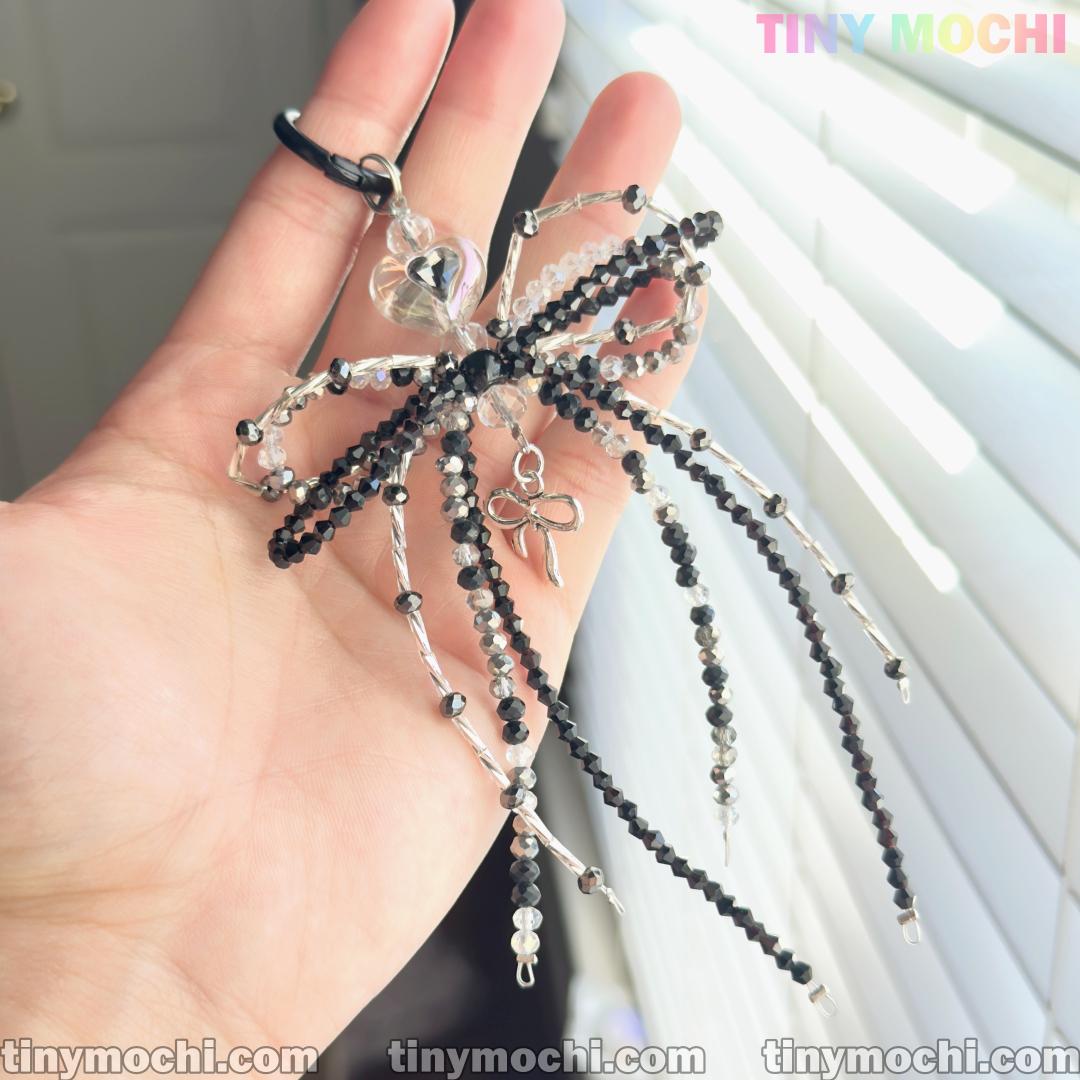 Elegant Sparkling Bow Bag Charm - Must-Have for Bag & Key Add-On - Tiny Mochi