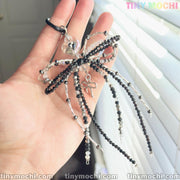 Elegant Sparkling Bow Bag Charm - Must-Have for Bag & Key Add-On - Tiny Mochi