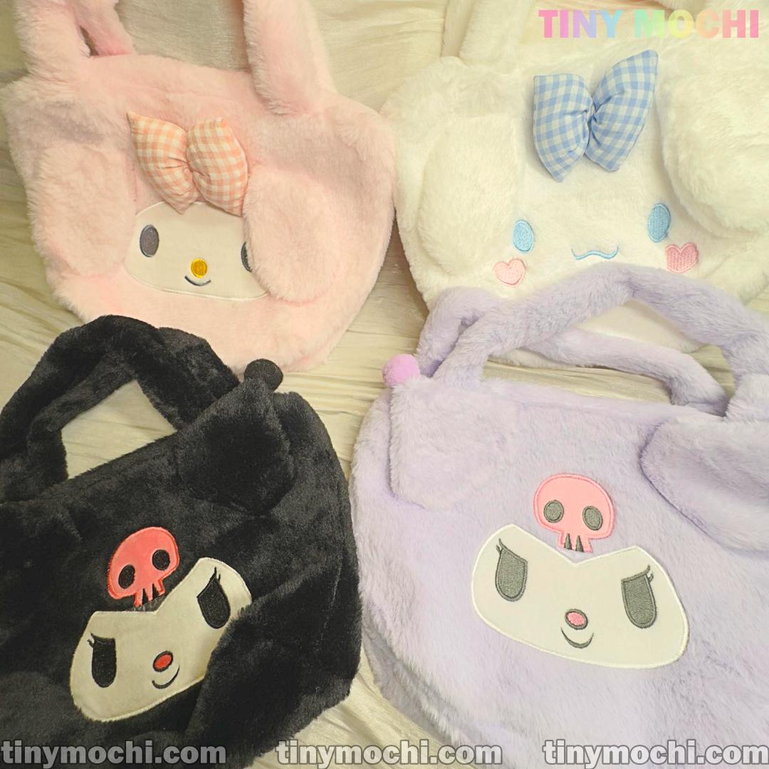 Kawaii Cartoon Characters Soft Plush Handbag—Cute and Stylish Gift for Girls - Tiny Mochi