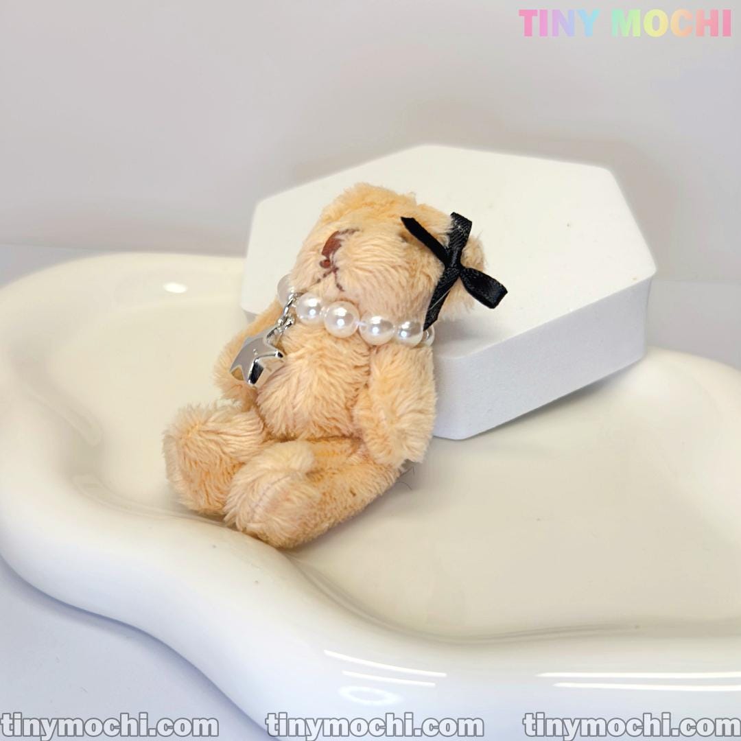 Adorable Star Necklace and Stylish Soft Bear Keychain – Charming Charm for Handbags, Cell Phones & Beyond! - Tiny Mochi