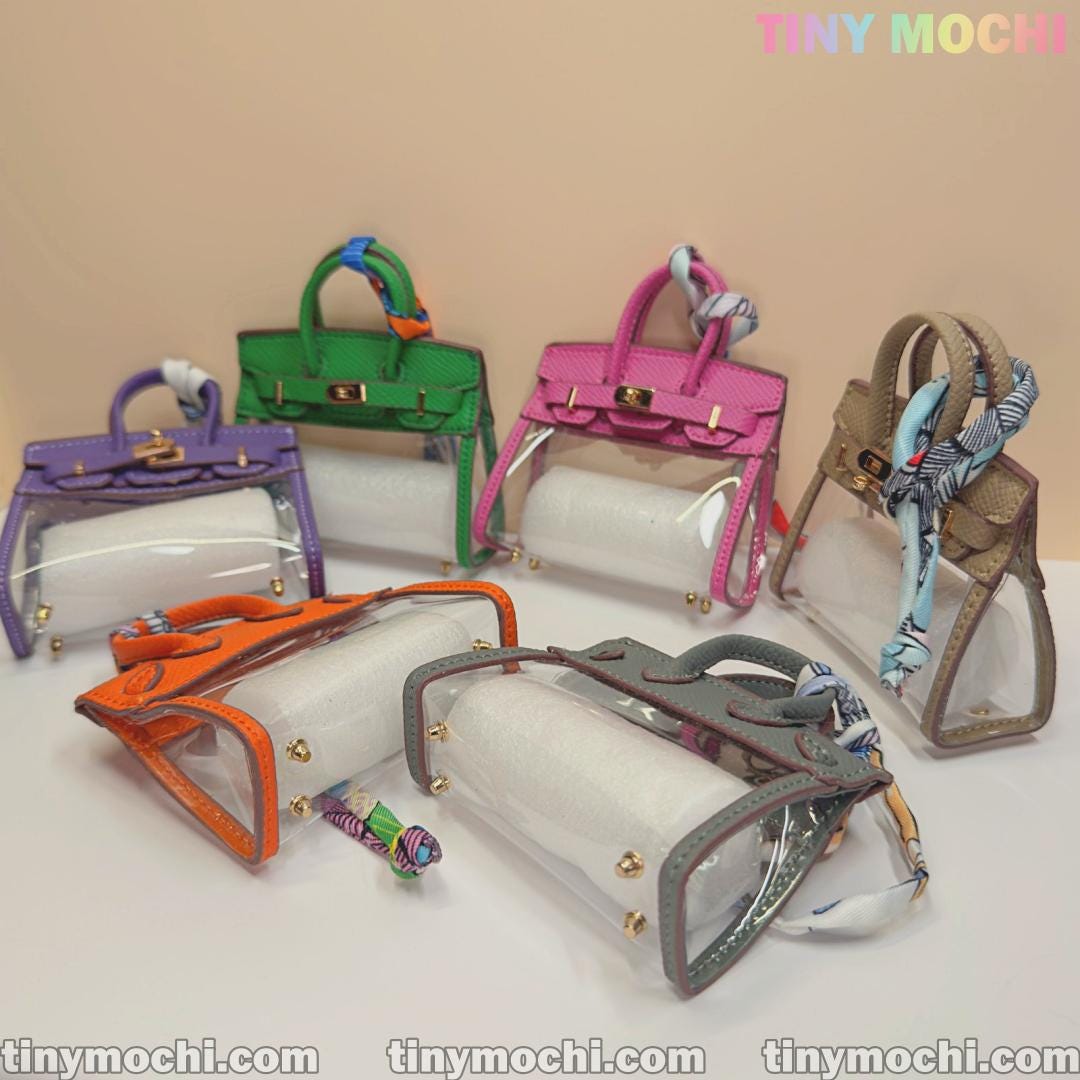 Tote-Shaped Transparent Key Pouch, Stylish Mini Bag Key Holder,  Durable TPU Car Key Case for Women, Chic, Functional Key Organizer — Part 2 - Tiny Mochi