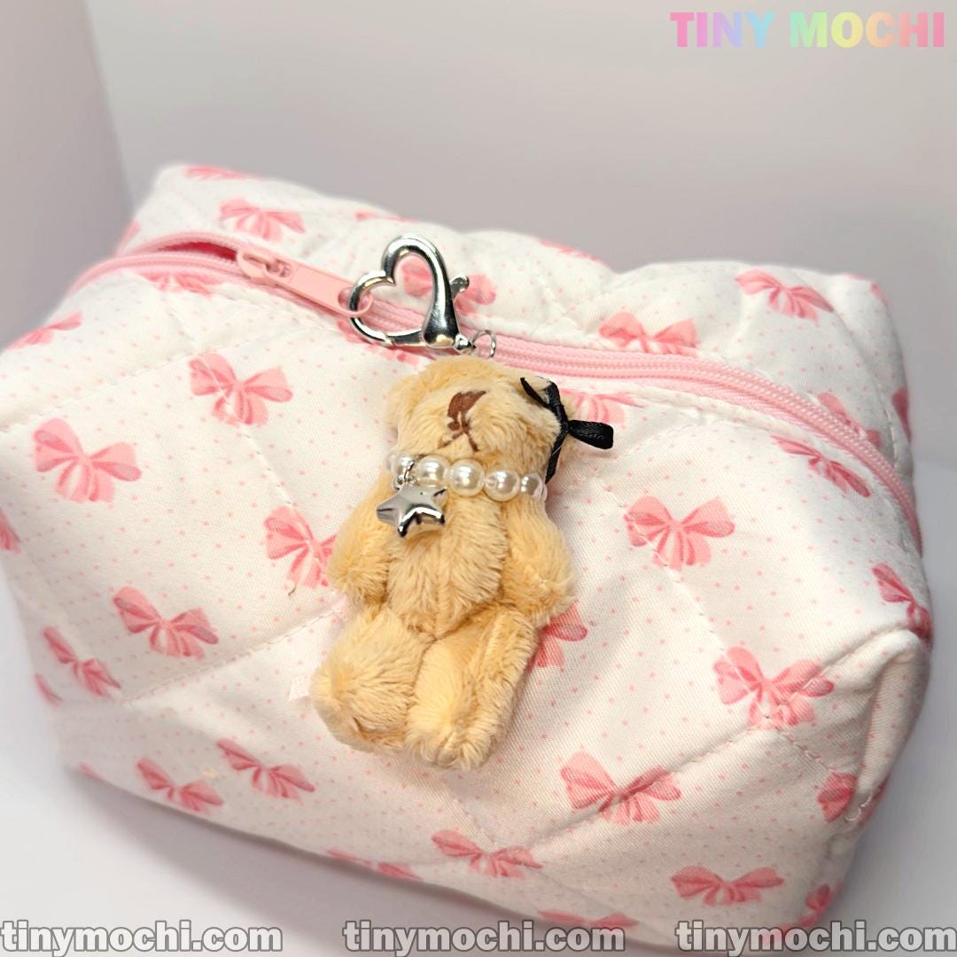 Adorable Star Necklace and Stylish Soft Bear Keychain – Charming Charm for Handbags, Cell Phones & Beyond! - Tiny Mochi
