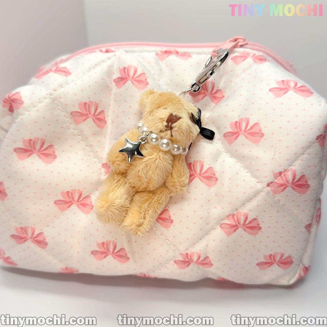 Adorable Star Necklace and Stylish Soft Bear Keychain – Charming Charm for Handbags, Cell Phones & Beyond! - Tiny Mochi