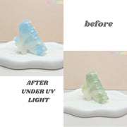 Pastel Hair Claw Clip Color Changing UV Reactive Acetate Hair Accessory Fairycore Hair Clip for Women & Girls - Tiny Mochi