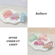 Pastel Hair Claw Clip Color Changing UV Reactive Acetate Hair Accessory Fairycore Hair Clip for Women & Girls - Tiny Mochi
